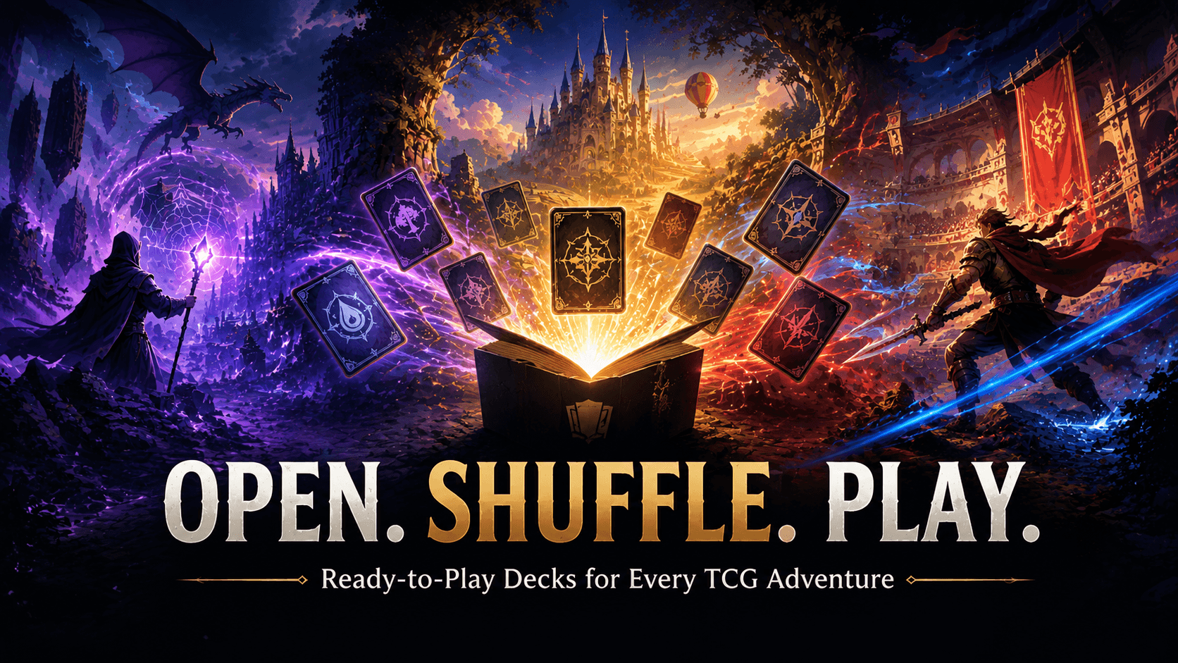 Open. Shuffle. Play. – Discover the Power of Precon Decks