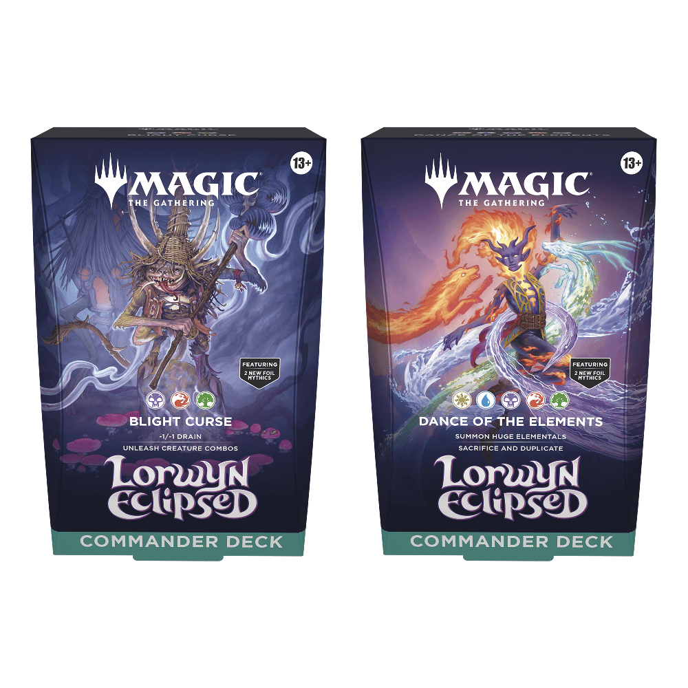 Magic: The Gathering - Lorwyn Eclipsed Commander Deck - Set of 2 (Blight Curse & Dance of the Elements)