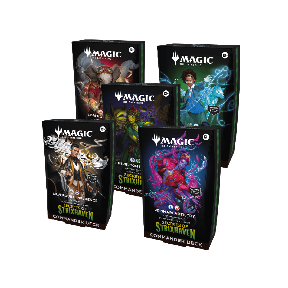 Magic: The Gathering - Secrets of Strixhaven Commander Deck - Official Sealed Box of 5-Deck Set