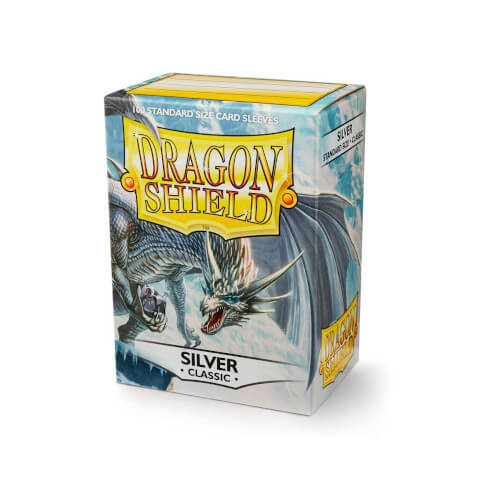 Dragon Shield - Classic Standard Size Sleeves 100pc - Silver