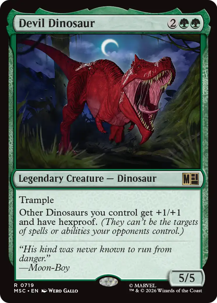 Devil Dinosaur (F) MSC R719