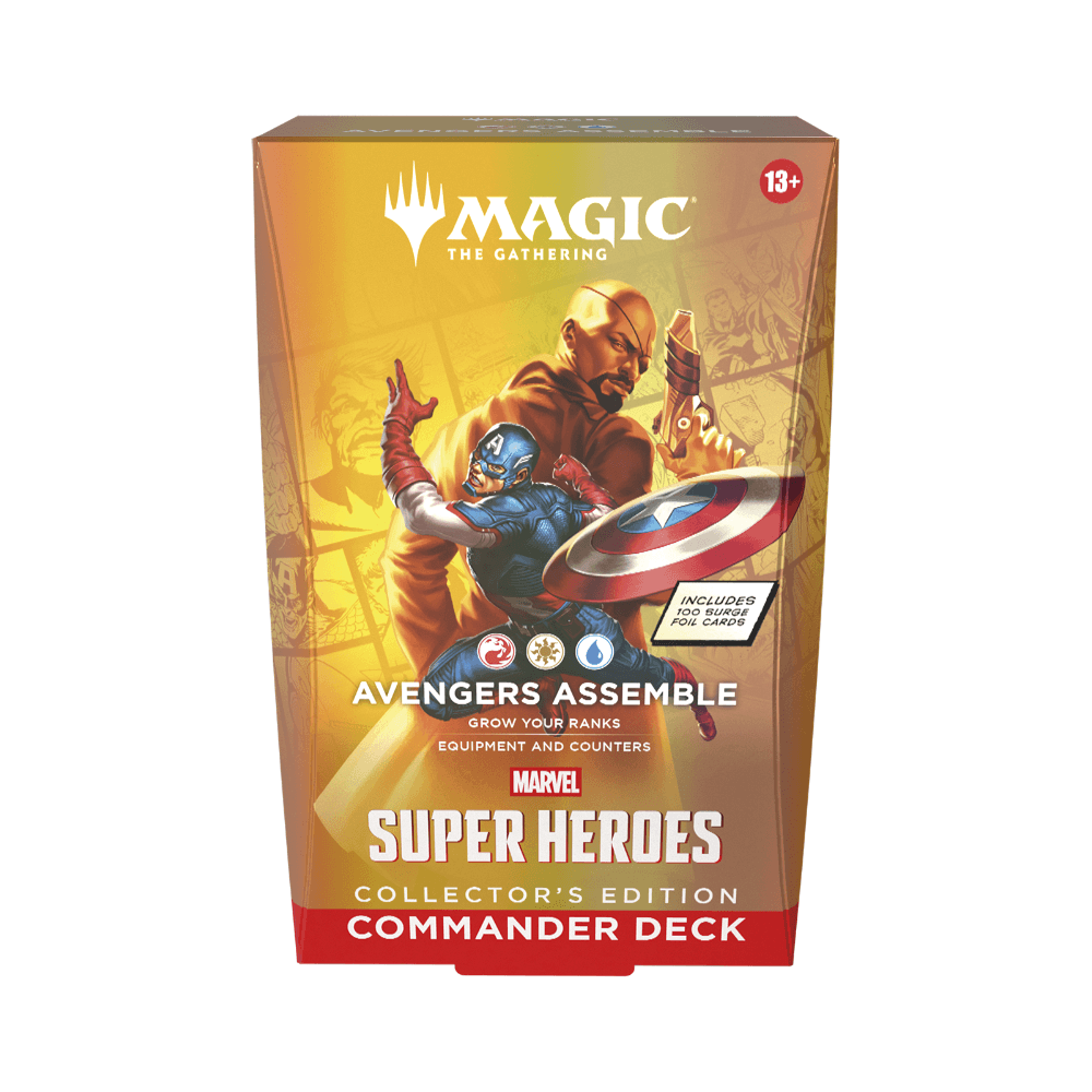 Magic: The Gathering - Marvel Super Heroes Commander Deck Collector's Edition - Set of 4
